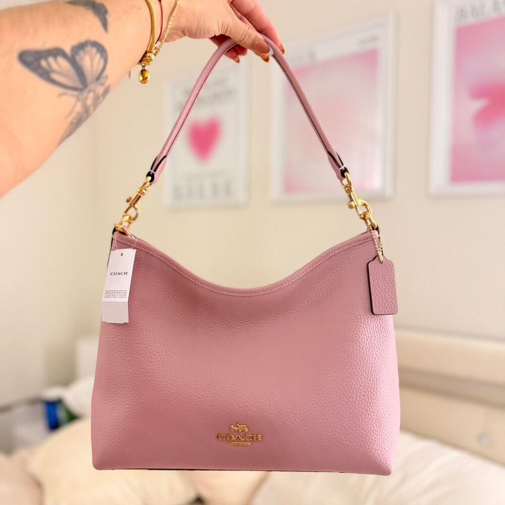 Nwt coach pink laurel shoulder